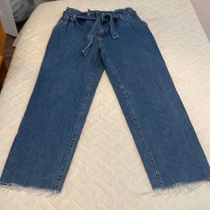 abercrombie and fitch paperbag jeans